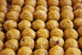 Traditional Indian Sweets For The Festival Of Diwali