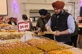 Traditional Indian Sweets For The Festival Of Diwali