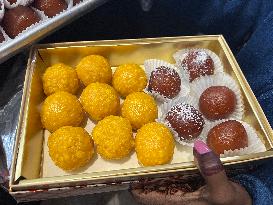 Traditional Indian Sweets For The Festival Of Diwali