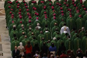 Mass at the conclusion of the 16th Ordinary General Assembly of the Synod of Bishops