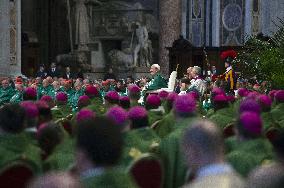 Mass at the conclusion of the 16th Ordinary General Assembly of the Synod of Bishops