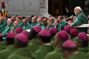 Mass at the conclusion of the 16th Ordinary General Assembly of the Synod of Bishops