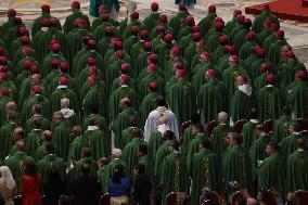 Mass at the conclusion of the 16th Ordinary General Assembly of the Synod of Bishops