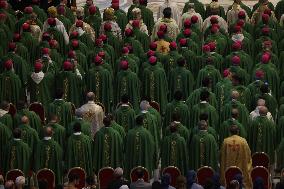 Mass at the conclusion of the 16th Ordinary General Assembly of the Synod of Bishops