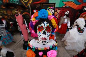 Monumental Skulls Of Tlahuac Exhibition