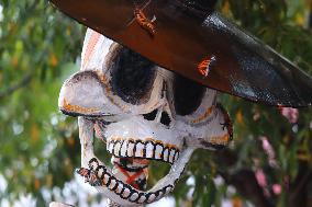 Monumental Skulls Of Tlahuac Exhibition