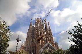 The Sagrada Familia on its way to becoming the tallest temple in the world