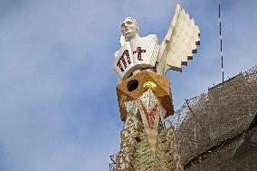 The Sagrada Familia on its way to becoming the tallest temple in the world