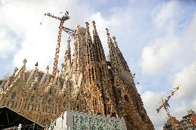 The Sagrada Familia on its way to becoming the tallest temple in the world