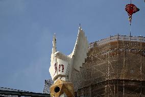 The Sagrada Familia on its way to becoming the tallest temple in the world