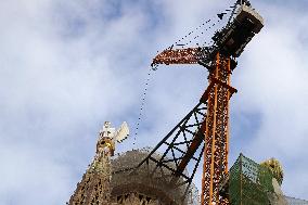 The Sagrada Familia on its way to becoming the tallest temple in the world