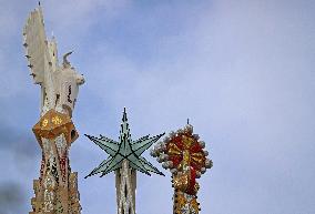 The Sagrada Familia on its way to becoming the tallest temple in the world