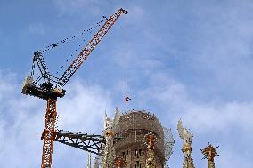 The Sagrada Familia on its way to becoming the tallest temple in the world