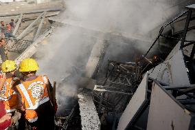 Israeli Airstrike Destroyed Building Of The Maghazi Camp  - Gaza