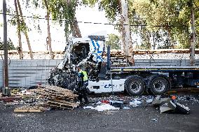 At Least 35 Injured In Truck Ramming In Central Israel