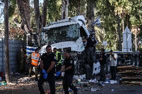 At Least 35 Injured In Truck Ramming In Central Israel