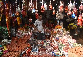 Diwali Market In Kolkata, India