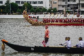 The Royal Barge Procession In Bangkok.