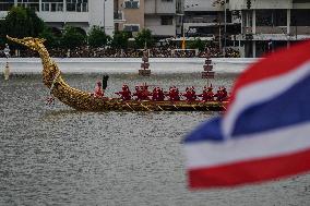 The Royal Barge Procession In Bangkok.