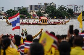 The Royal Barge Procession In Bangkok.