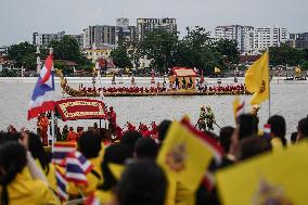 The Royal Barge Procession In Bangkok.