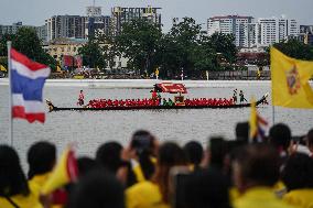 The Royal Barge Procession In Bangkok.