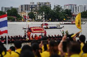 The Royal Barge Procession In Bangkok.