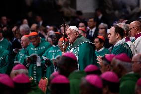 Pope Francis Closes The 16th General Assembly Of The Synod Of Bishops