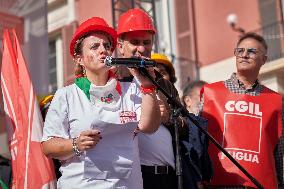 Demonstration In Bari, Italy