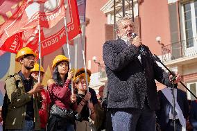 Demonstration In Bari, Italy