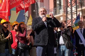 Demonstration In Bari, Italy