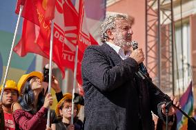 Demonstration In Bari, Italy