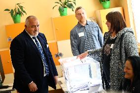 Boyko Borissov Voting In Bulgaria