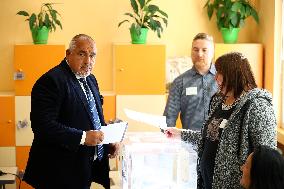 Boyko Borissov Voting In Bulgaria