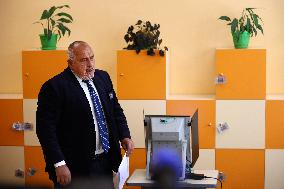 Boyko Borissov Voting In Bulgaria