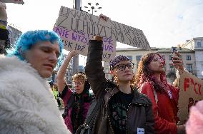 Rally In Support Of Right To Asylum In Poland.