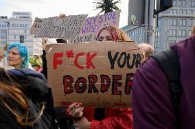 Rally In Support Of Right To Asylum In Poland.