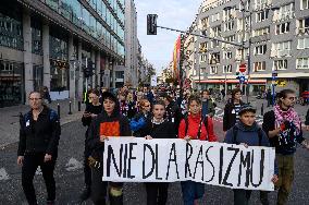 Rally In Support Of Right To Asylum In Poland.