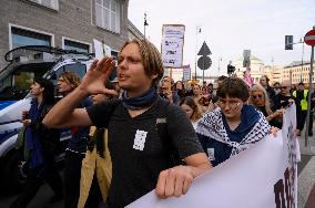 Rally In Support Of Right To Asylum In Poland.