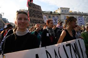 Rally In Support Of Right To Asylum In Poland.