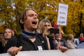 Rally In Support Of Right To Asylum In Poland.