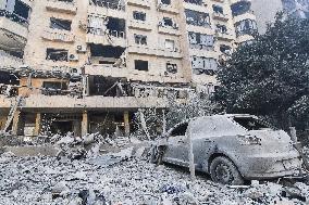 Israeli Airstrike In Beirut, Lebanon