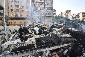 Israeli Airstrike In Beirut, Lebanon