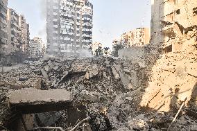 Israeli Airstrike In Beirut, Lebanon