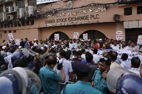 Capital Market Investors Protest In Bangladesh