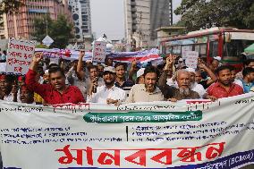 Capital Market Investors Protest In Bangladesh