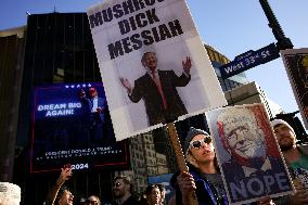 Protests Outside Of Trump NYC Rally