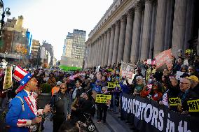 Protests Outside Of Trump NYC Rally