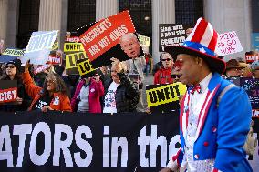 Protests Outside Of Trump NYC Rally