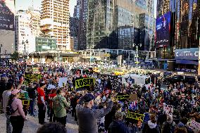 Protests Outside Of Trump NYC Rally